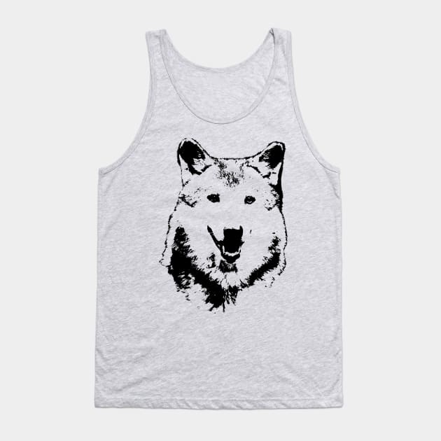 wolf Tank Top by hudayadi